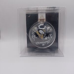 NHL Sealed Pittsburgh Penguins Glass Christmas Ornament